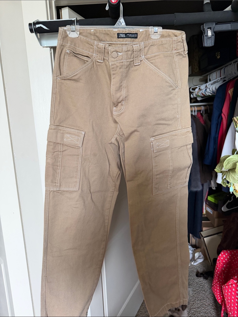Zara Men’s Khaki Cargo Pants